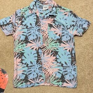 Colorful Planet - Colorful Tropical Print Shirt